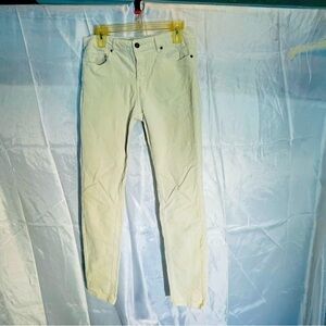 Forever 21 cords, Sz L (EUR). 31” inseam. Skinny. Eggshell.